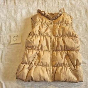 Gymboree girls size 7/8 or Medium Bundled & Bright line 2014 puffer vest EUC